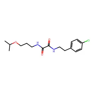 N'-[2-(4-chlorophenyl)ethyl]-N-(3-propan-2-yloxypropyl)oxamide structure