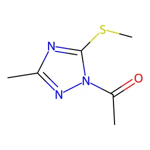 1-(3-Methyl-5-(methylthio)-1H-1,2,4-triazol-1-yl)ethanone structure