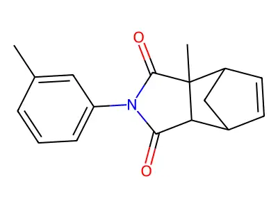 2-methyl-4-(3-methylphenyl)-4-azatricyclo[5.2.1.0~2,6~]dec-8-ene-3,5-dione structure