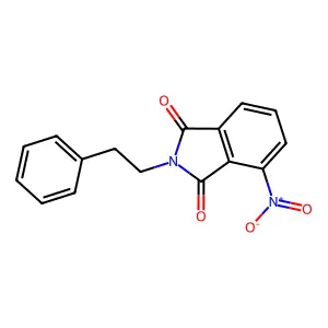 4-nitro-2-(2-phenylethyl)-1H-isoindole-1,3(2H)-dione structure
