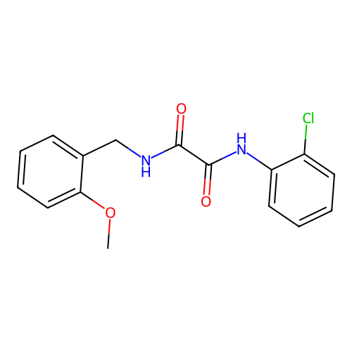N1-(2-chlorophenyl)-N2-(2-methoxybenzyl)oxalamide structure