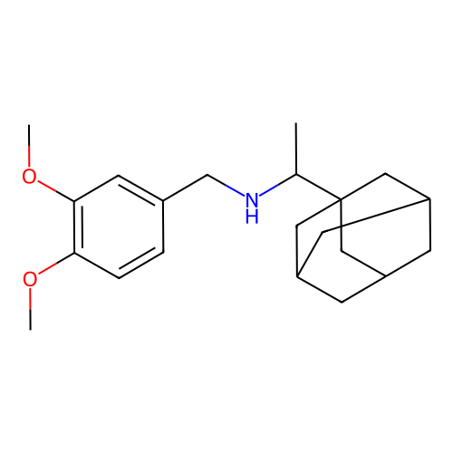 (1-Adamantan-1-yl-ethyl)-(3,4-dimethoxy-benzyl)-amine structure