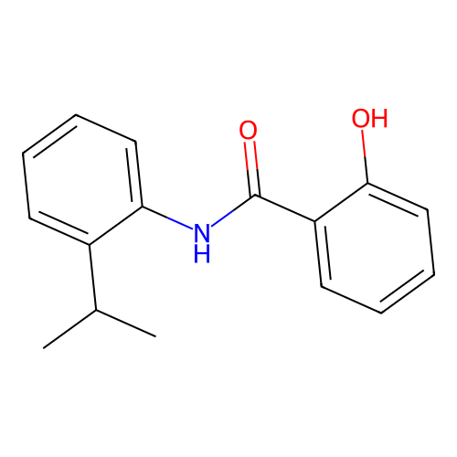 2'-Isopropyl-salicylanilide structure