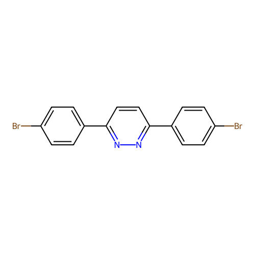 3,6-Bis[p-bromophenyl]pyridazine structure