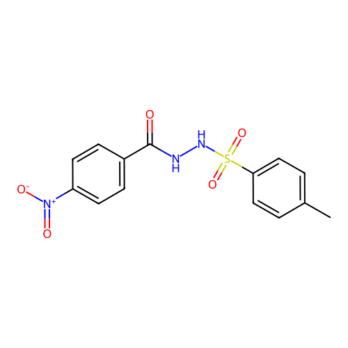 N'-[(4-methylphenyl)sulfonyl]-4-nitrobenzohydrazide structure