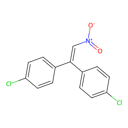 1-Chloro-4-[1-(4-chlorophenyl)-2-nitro-vinyl]benzene structure
