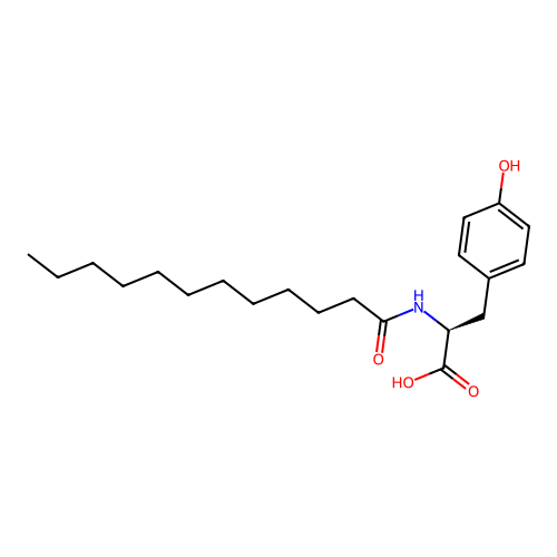 N-Dodecanoyl-L-Tyrosine structure