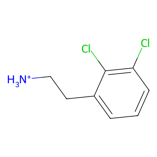 2-(2,3-Dichlorophenyl)ethylazanium structure