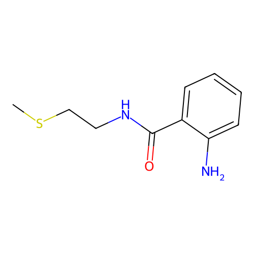 2-amino-N-(2-methylsulfanylethyl)benzamide structure