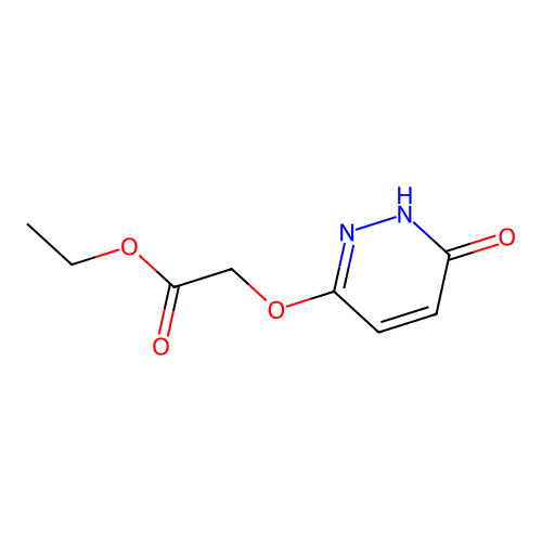 Ethyl 2-(6-oxohydropyridazin-3-yloxy)acetate structure