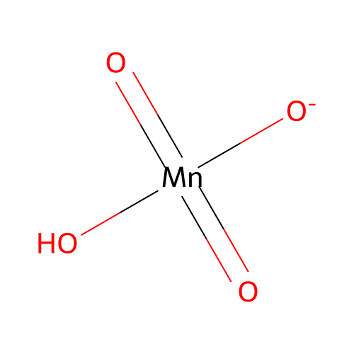 Manganate (MnO42-), hydrogen structure