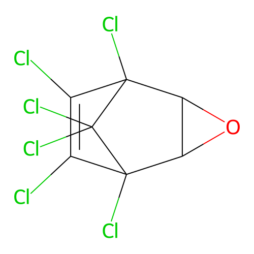 1,5,6,7,8,8-Hexachloro-3-oxatricyclo[3.2.1.0~2,4~]oct-6-ene structure