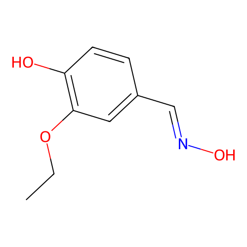 3-Ethoxy-4-hydroxybenzaldehyde oxime structure