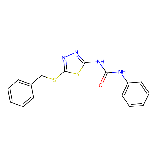 1-(5-(Benzylthio)-1,3,4-thiadiazol-2-yl)-3-phenylurea structure