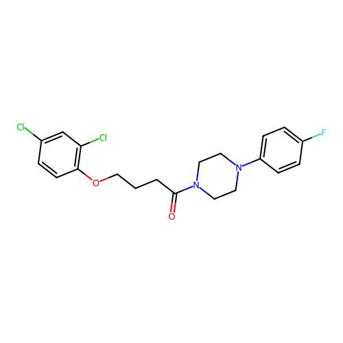 4-(2,4-Dichlorophenoxy)-1-[4-(4-fluorophenyl)piperazin-1-yl]butan-1-one structure