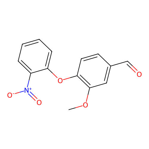 3-Methoxy-4-(2-nitrophenoxy)benzaldehyde structure
