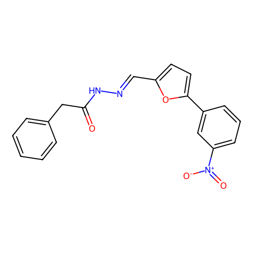 N'-{(E)-[5-(3-nitrophenyl)furan-2-yl]methylidene}-2-phenylacetohydrazide structure