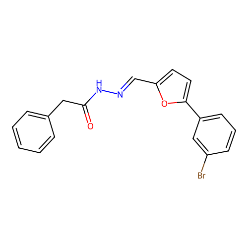 N'-{(E)-[5-(3-bromophenyl)furan-2-yl]methylidene}-2-phenylacetohydrazide structure