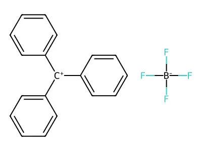 Triphenylcarbenium tetrafluoroborate structure