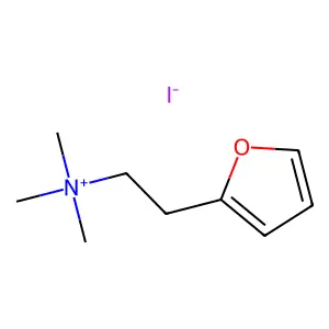 2-(Furan-2-yl)-N,N,N-trimethylethan-1-aminium iodide structure