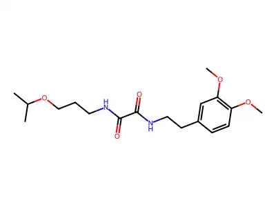 N'-[2-(3,4-dimethoxyphenyl)ethyl]-N-(3-propan-2-yloxypropyl)oxamide structure