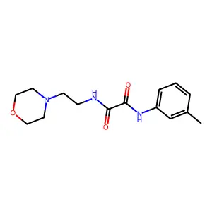 N'-(3-methylphenyl)-N-(2-morpholin-4-ylethyl)oxamide structure