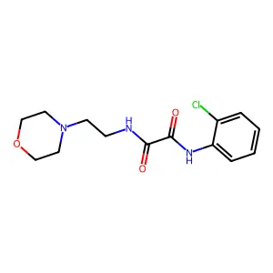 N1-(2-chlorophenyl)-N2-(2-morpholinoethyl)oxalamide structure