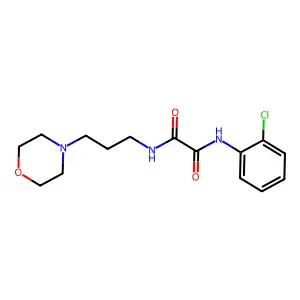 N-(2-chlorophenyl)-N'-[3-(morpholin-4-yl)propyl]ethanediamide structure