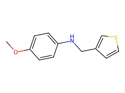 (4-Methoxy-phenyl)-thiophen-3-ylmethyl-amine structure
