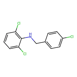 2,6-dichloro-N-[(4-chlorophenyl)methyl]aniline structure