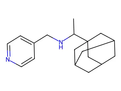 (1-Adamantan-1-yl-ethyl)-pyridin-4-ylmethyl-amine structure