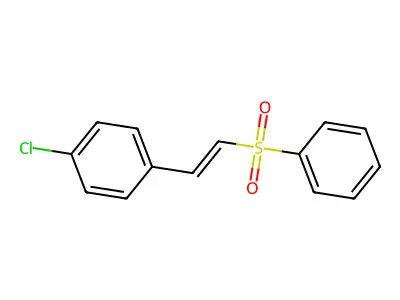 1-[(E)-2-(benzenesulfonyl)ethenyl]-4-chlorobenzene structure
