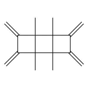 Tricyclo(4.2.0.02,5)octane, 1,2,5,6-tetramethyl-3,4,7,8-tetrakis(methylene)-(1alpha,2beta,5beta,6alpha)- structure