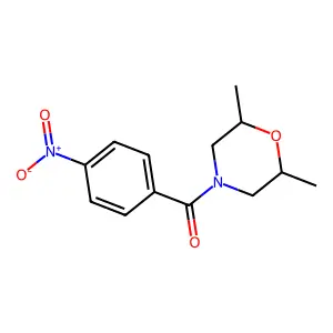 2,6-Dimethyl-4-(4-nitrobenzoyl)morpholine structure