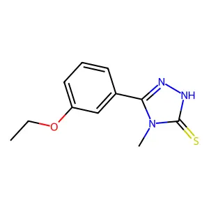 5-(3-ethoxyphenyl)-4-methyl-4H-1,2,4-triazole-3-thiol structure