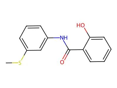 2-Hydroxy-N-(3-(methylthio)phenyl)benzamide structure