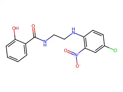 N-[2-(4-chloro-2-nitroanilino)ethyl]-2-hydroxybenzamide structure