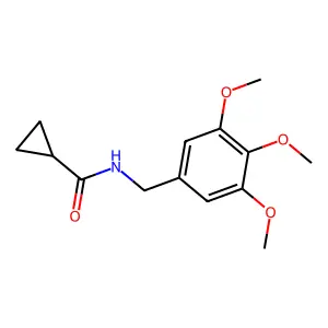N-(3,4,5-三甲氧基苄基)环丙烷甲酰胺 structure