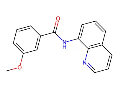 3-methoxy-N-(quinolin-8-yl)benzamide structure