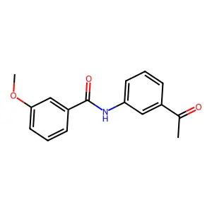 N-(3-acetylphenyl)-3-methoxybenzamide structure