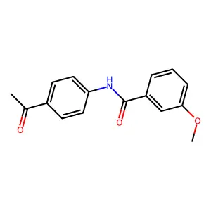 N-(4-acetylphenyl)-3-methoxybenzamide structure