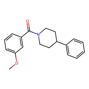 (3-Methoxyphenyl)(4-phenylpiperidin-1-yl)methanone structure