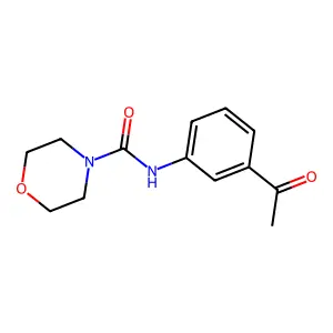 N-(3-乙酰基苯基)吗啉-4-甲酰胺 structure