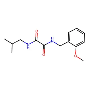 N-(2-methoxybenzyl)-N'-(2-methylpropyl)ethanediamide structure