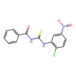 N-[(2-chloro-5-nitrophenyl)carbamothioyl]benzamide structure