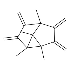 Tricyclo(3.3.0.02,6)octane,1,2,5,6-tetramethyl-3,4,7,8-tetrakis(methylene)- structure