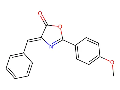 4-Benzylidene-2-(4-methoxyphenyl)-1,3-oxazol-5-one structure