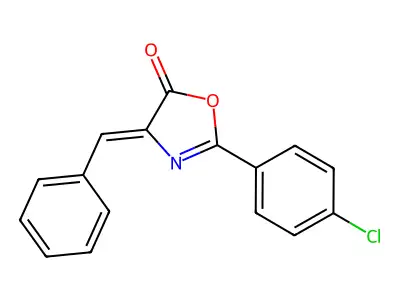 5(4H)-Oxazolone,2-(4-chlorophenyl)-4-(phenylmethylene)- structure