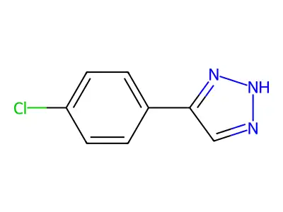 4-(4-chlorophenyl)-1H-1,2,3-triazole structure