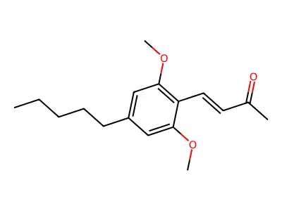 3-Buten-2-one, 4-(2,6-dimethoxy-4-pentylphenyl)- structure